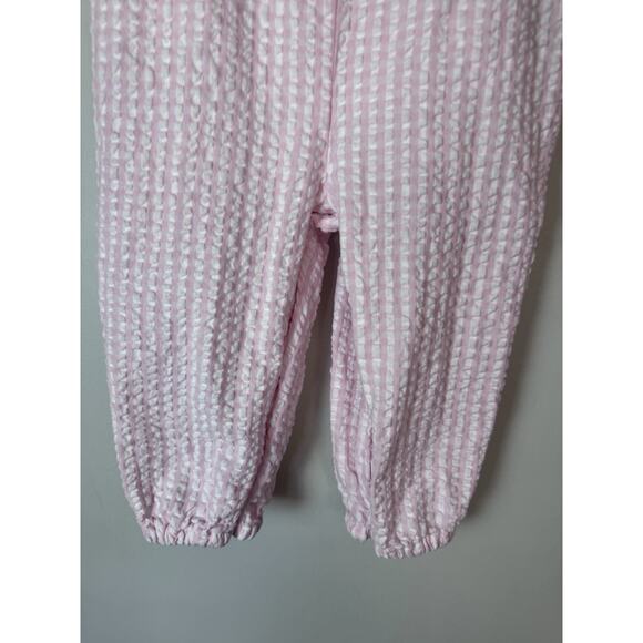 JoJo Maman Bebe Pink Duck 2-Piece Embroidered Seersucker 6-12 months NEW - Picture 16 of 16